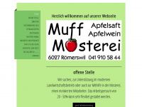 muff-mosterei.ch Webseite Vorschau