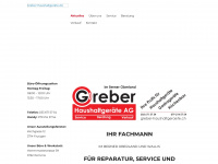 greber-haushaltgeraete.ch Webseite Vorschau