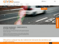geveko-markings.es Webseite Vorschau