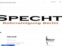 spechtrohrreinigungberlin.weebly.com Webseite Vorschau