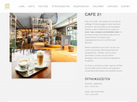 cafe21.at Webseite Vorschau
