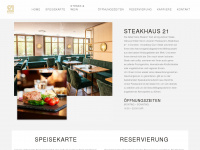 steakhaus21.at Webseite Vorschau