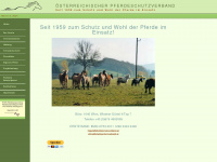 pferdeschutzverband.at Webseite Vorschau