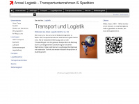 amsel-logistik.de Webseite Vorschau