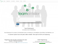 team-einteilung.de Webseite Vorschau