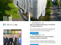textilakademie.de Webseite Vorschau