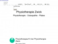 zwick-physio.de Webseite Vorschau