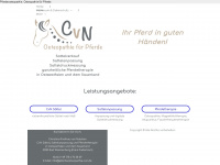 pferdeosteopathie-cvn.de Webseite Vorschau