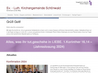 schoenwald-evangelisch.de Webseite Vorschau
