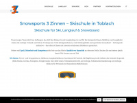snowsports3zinnen.com Webseite Vorschau