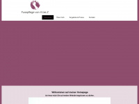 fusspflege-a-z.ch Webseite Vorschau
