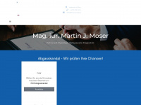 moser-anwalt.at Webseite Vorschau