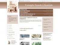 consigliograndeegenerale.sm Webseite Vorschau