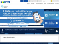 szepark.hu Webseite Vorschau