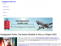 handgepaeck-koffer.info Webseite Vorschau