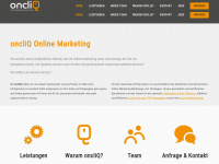 oncliq-onlinemarketing.de Webseite Vorschau