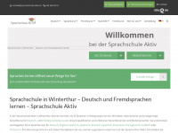 sprachschule-aktiv-winterthur.ch Webseite Vorschau
