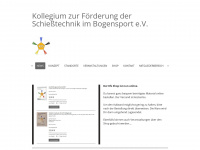 kfs-bogensport.de Webseite Vorschau
