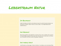 lebenstraum-natur.info Webseite Vorschau