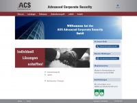 acs-security.de Webseite Vorschau