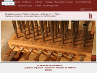orgelbaumuseum.de Webseite Vorschau