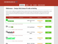 oddsbonusar.eu Webseite Vorschau
