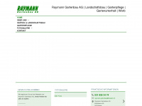 raymanngartenbau.ch Webseite Vorschau