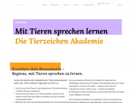 tierzeichen.com Webseite Vorschau