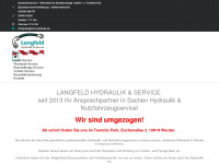 langfeld-hydraulik.de Webseite Vorschau