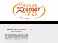 kremer-baeckerei.de Webseite Vorschau