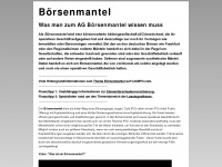 boersenmantel.at Webseite Vorschau
