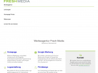 fresh-media.at Webseite Vorschau