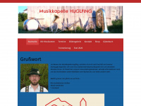 musikkapelle-huglfing.de Webseite Vorschau