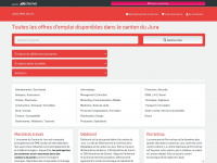 jura-emplois.ch Webseite Vorschau