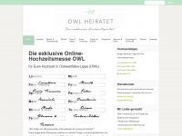 owl-heiratet.de Webseite Vorschau