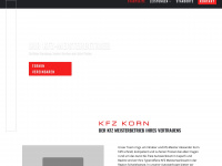 kfz-korn.de Webseite Vorschau