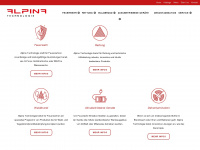 alpina-technologie.de Webseite Vorschau