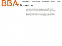busaarau.ch Webseite Vorschau