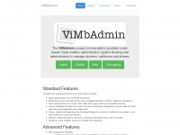 vimbadmin.net Webseite Vorschau
