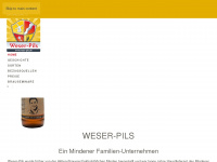 weser-pils.de Webseite Vorschau