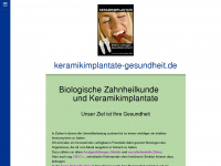 keramikimplantate-gesundheit.de Webseite Vorschau