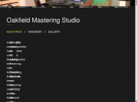 oakfield-mastering.de Webseite Vorschau