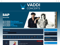 vaddi-concerts.de Webseite Vorschau