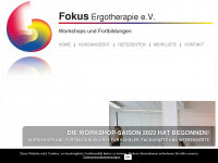 fokus-ergotherapie-workshops.de Webseite Vorschau