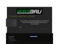 geserbau.com Webseite Vorschau