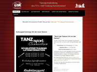 tanzsport-coburg.de Webseite Vorschau