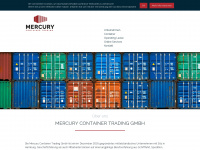 mercury-container.de Webseite Vorschau