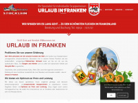 urlaubinfranken.com Webseite Vorschau