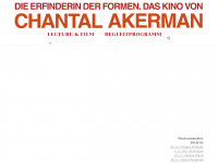 chantal-akerman.de Webseite Vorschau