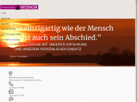 bestattung-hitzinger.at Webseite Vorschau